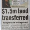 Successful Aboriginal land claims, Hunter Valley. Newcastle Herald 2010. 